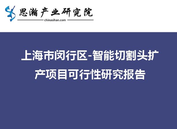 开云体育 开云平台上海市闵行区-智能切割头扩产项目可行性研究报告
